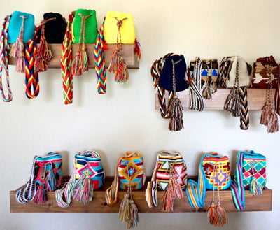 Colorful mini wayuu bags