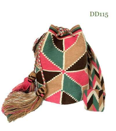 Bohemian Bag | Boho Colors  Olive-Khaki-Rose | Crossbody Bag | Colorful 4U
