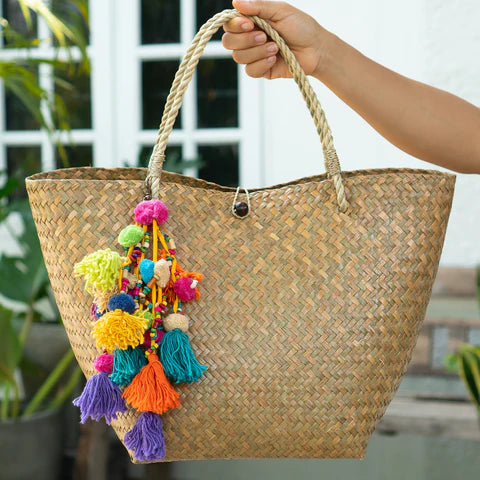 Colorful Bag Charms | Boho Pompom/Tassel Charms | Purse Charm – Colorful 4U