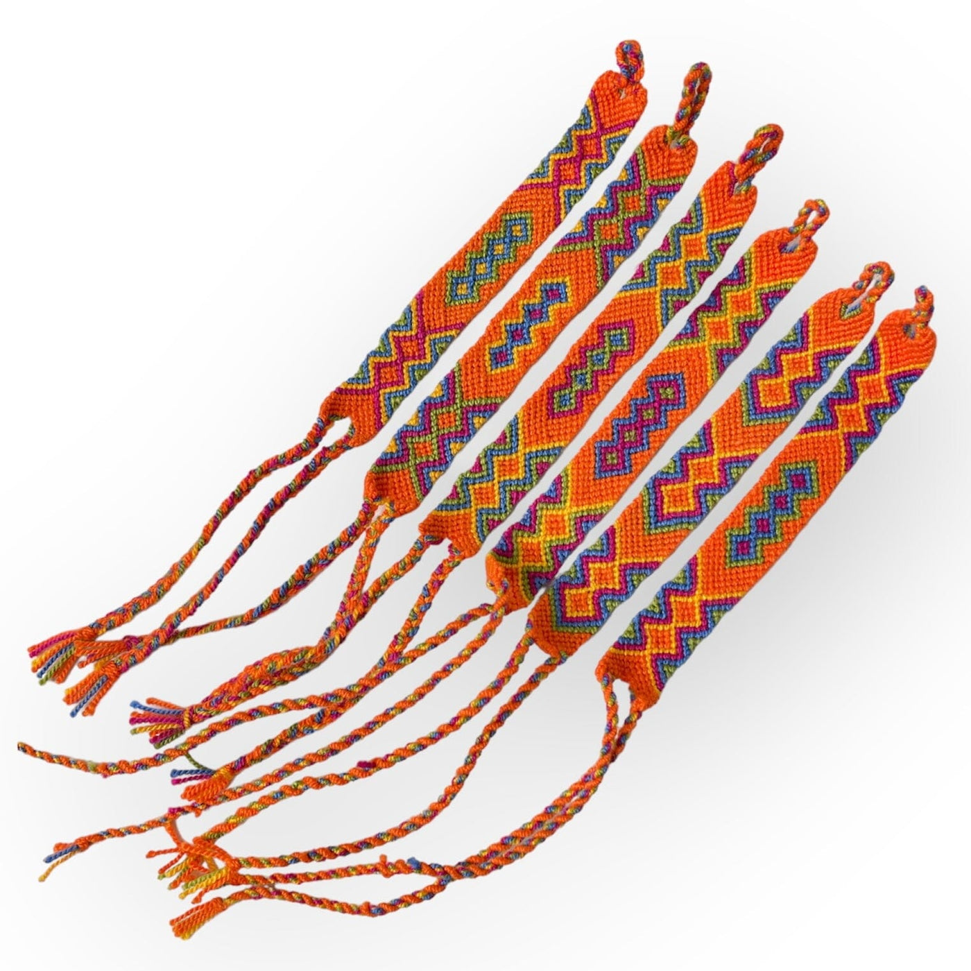 Cute for Summer Caribbean Sunset Friendship Bracelets | Woven wrist bands | Macrame Bracelet |  Colorful 4U