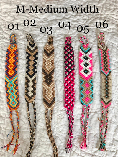 Medium Summer colors Friendship Bracelets | Colorful wrist bands | Macrame Bracelet | Wayuu