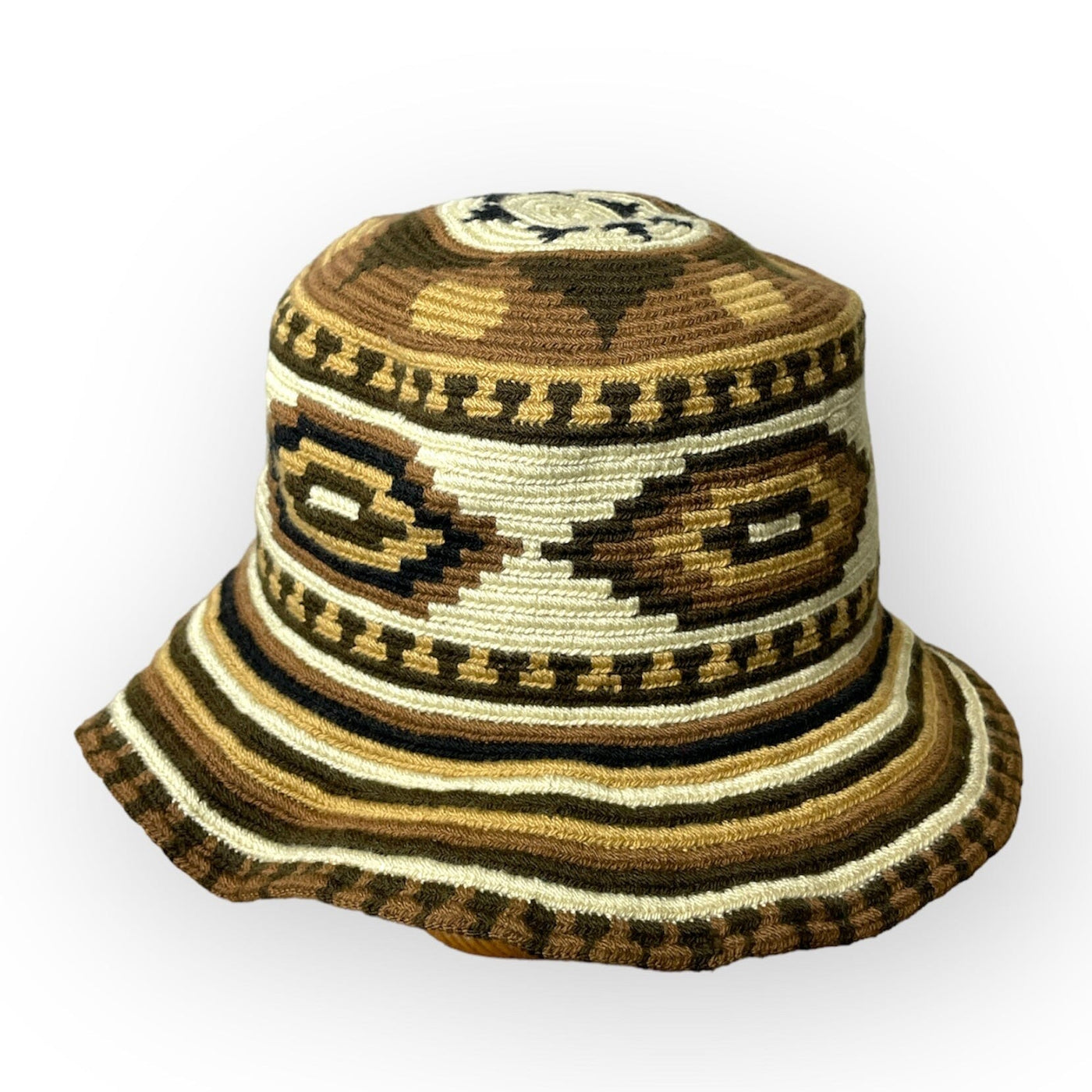 Brown Shades | Crochet Hat For Summer | Authentic Wayuu Hat | Summer Hat | Boho Sun Hat | Colorful4U