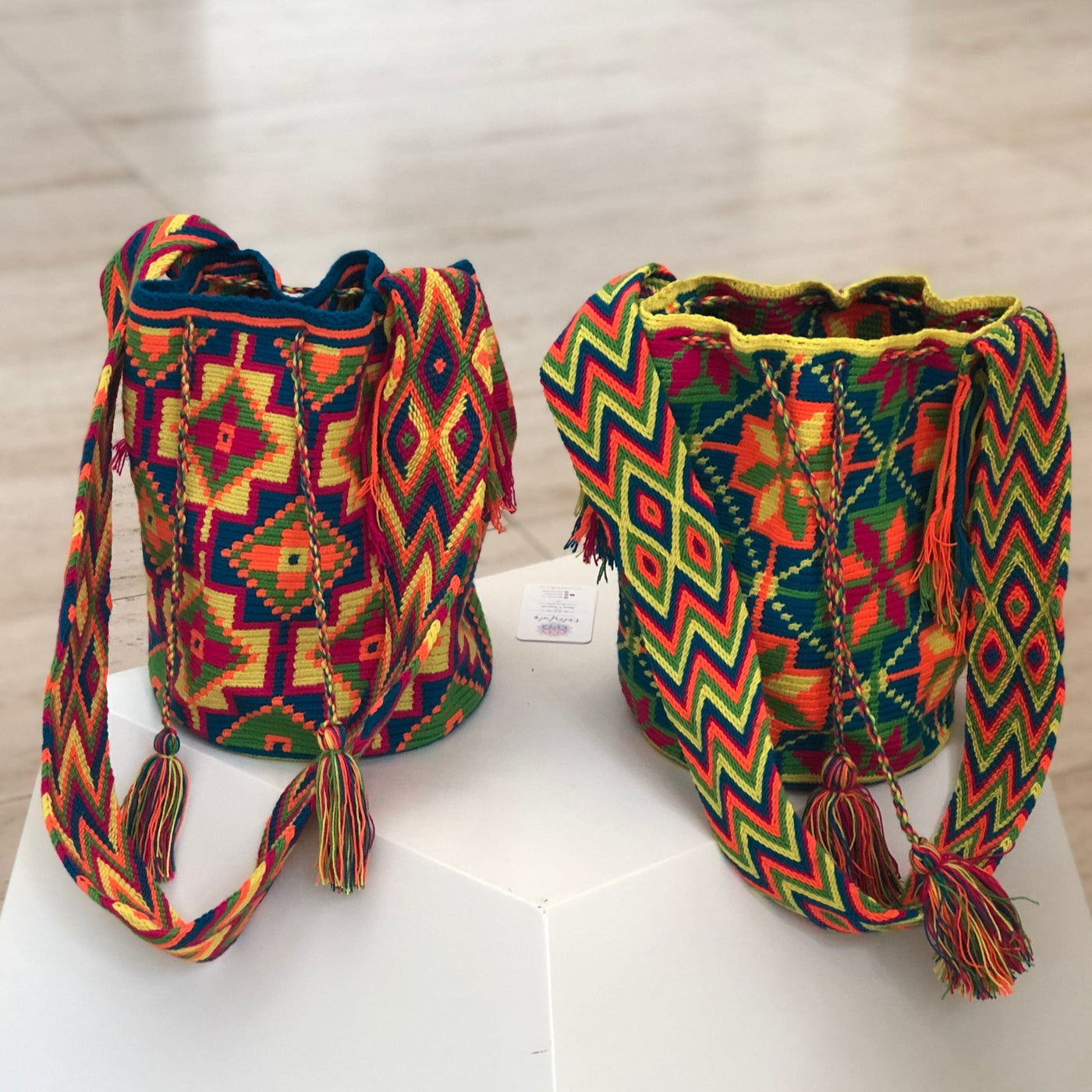 Neon Beach Bags | Bohemian Crossbody Crochet Bag | Colorful 4U