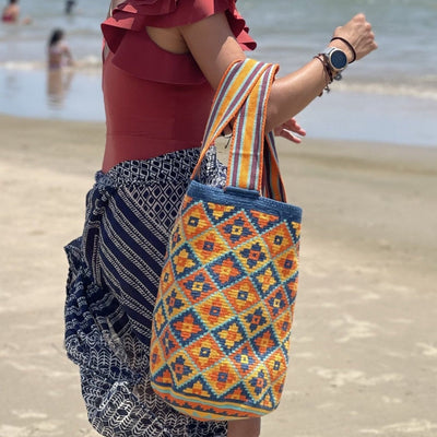 Maxi Tote Crochet Bags| Extra Large Beach Bag