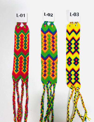 New Arrivals | Colorful Friendship Bracelets | Macrame (XS-L) Handwoven Bracelets L01 