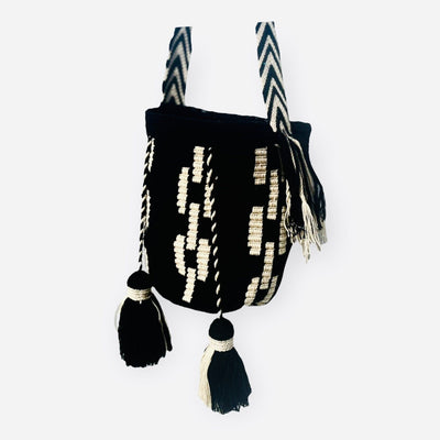Black Casual Bag | Boho Bag | Fashion Crochet Bag | Colorful 4U