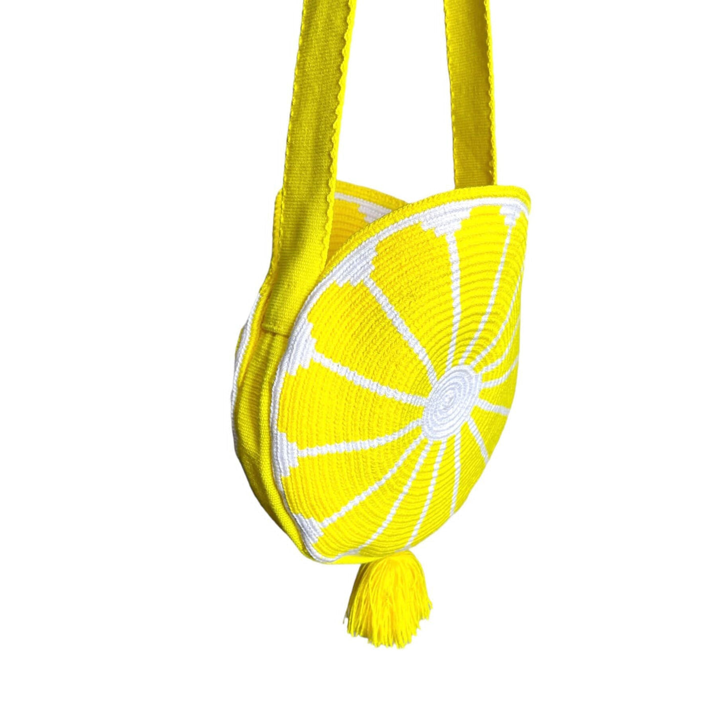 Yellow Trending Summer Bag | Boho Handbag | Rounded Tropical Purse | Colorful 4U