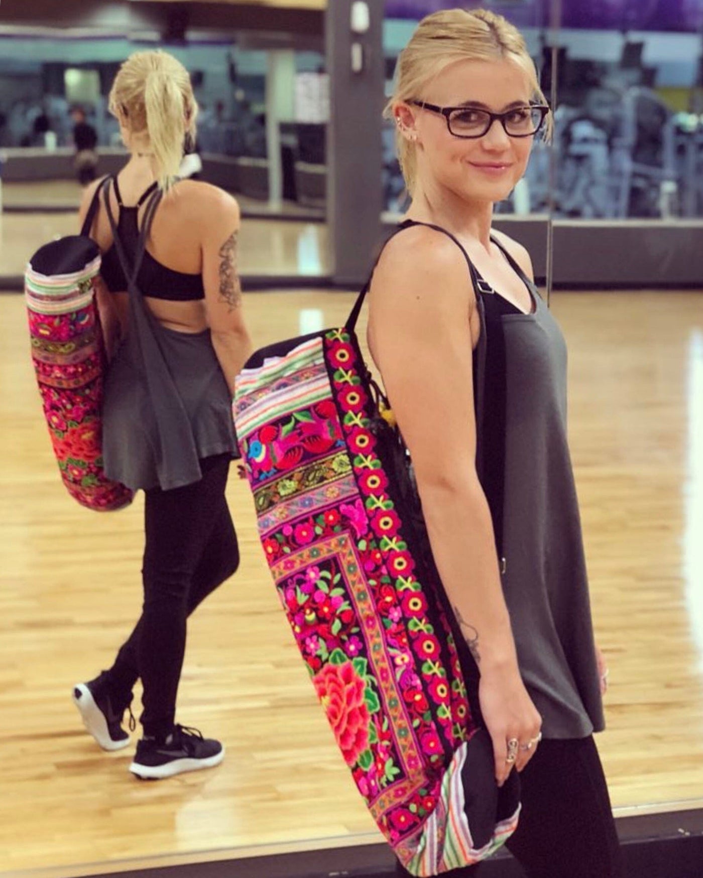 Embroidered Yoga Mat Carriers