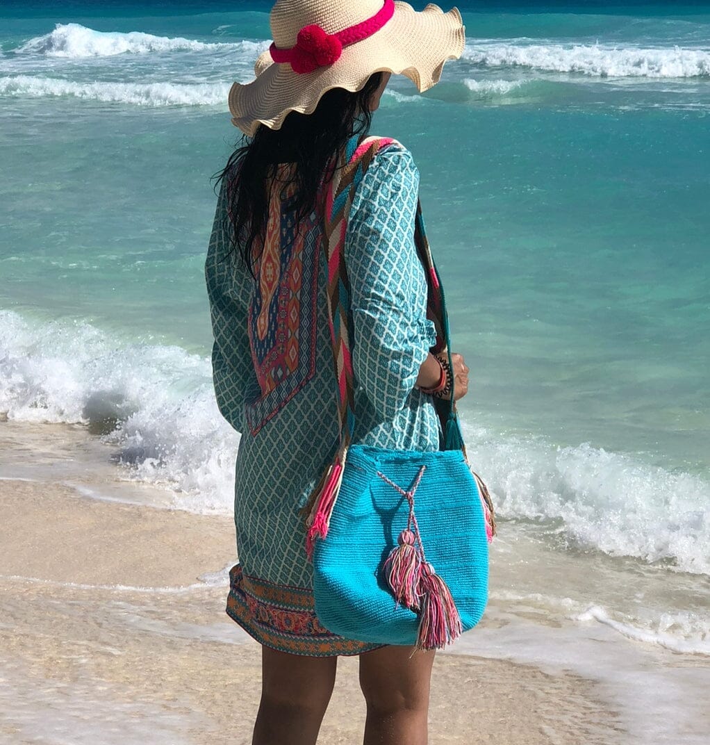 Solid Crochet Bohemian Handbags | Colorful 4U Boho Crossbody Bag