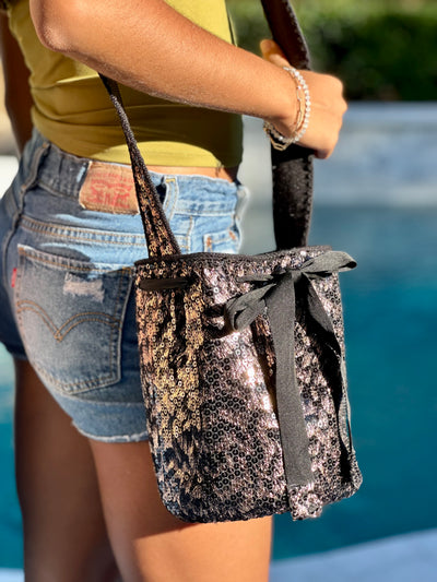 The Luxe Embellished Crossbody | Premium Contemporary Bucket Bags