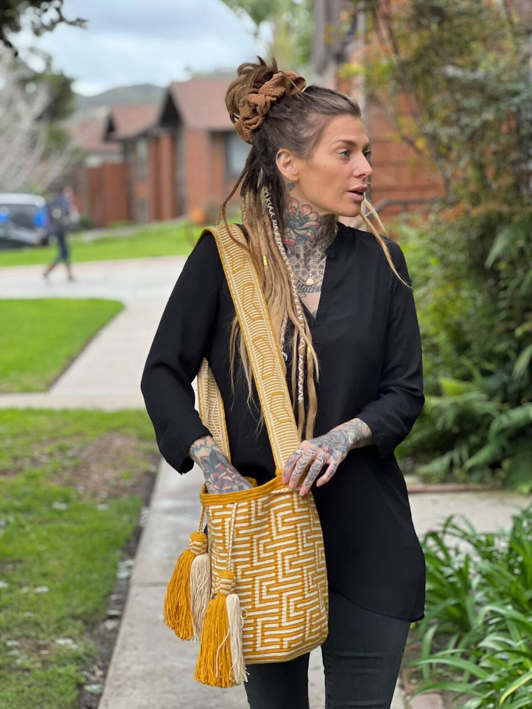 Crossbody Crochet Bags | Bohemian Handbags | Neutral Boho Purse