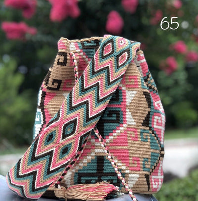 Colorful 4U | Desert Dreams Bag | Crossbody Boho Bags for Fall | Wayuu Mochila | Bohemian Bucket Bag 65a