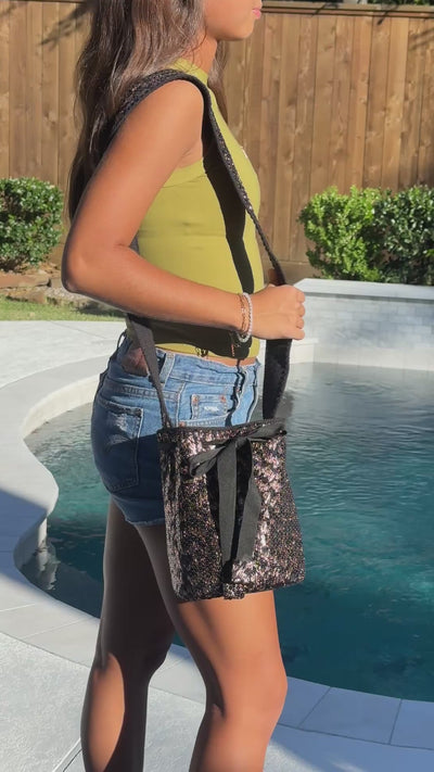 The Luxe Embellished Crossbody | Premium Contemporary Bucket Bags