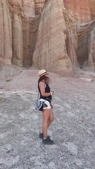 Boho-Chic Convertible Crochet Handbag with Unique Cover