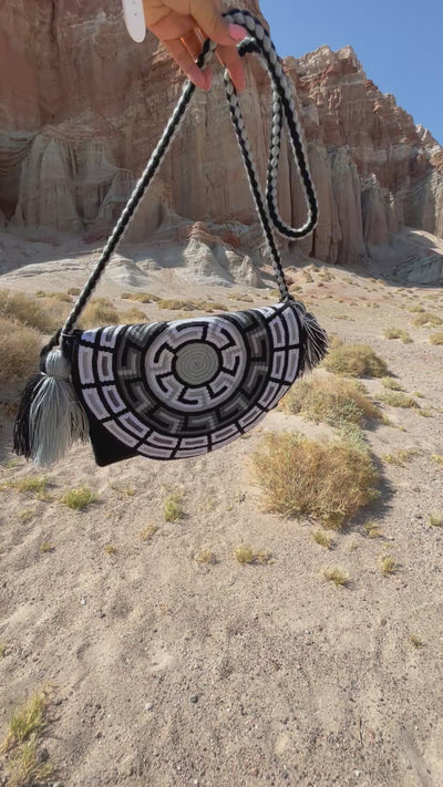 Boho-Chic Convertible Crochet Handbag with Unique Cover