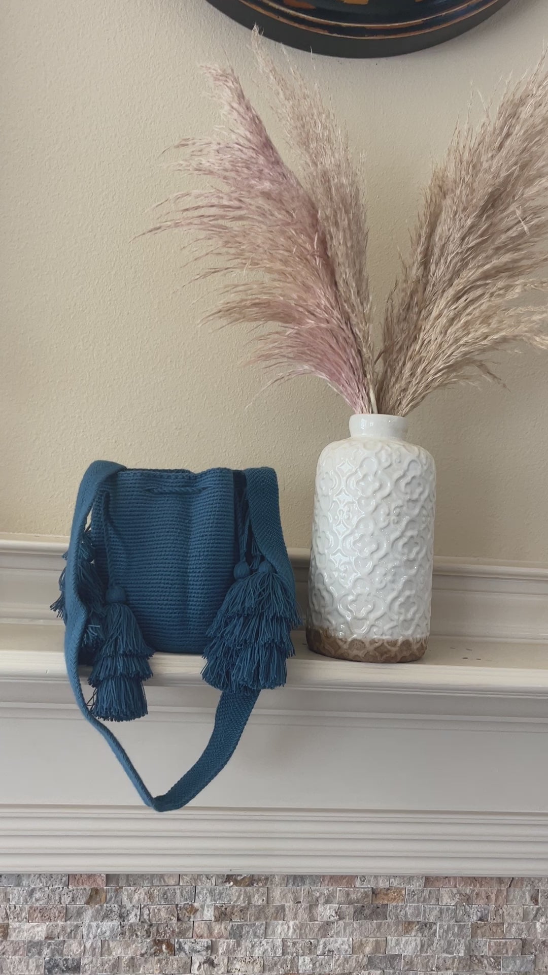 Medium Crossbody Crochet Boho Bag with Tassels | Casual Bohemian Bag | Colorful 4U