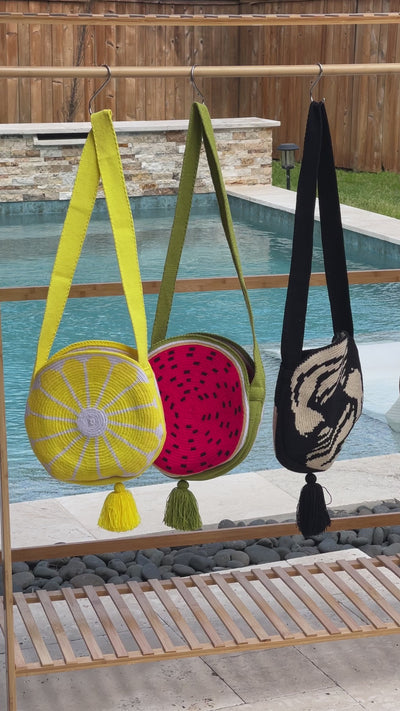Colorful Trending Summer Bag | Boho Handbag | Rounded Tropical Purses | Colorful 4U