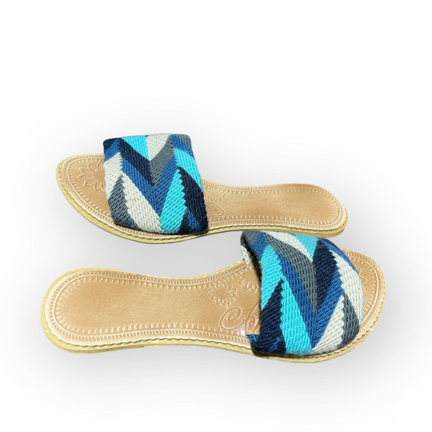 Azula Beach Sandals - Blue Summer Sandals Summer Sandals US 6 
