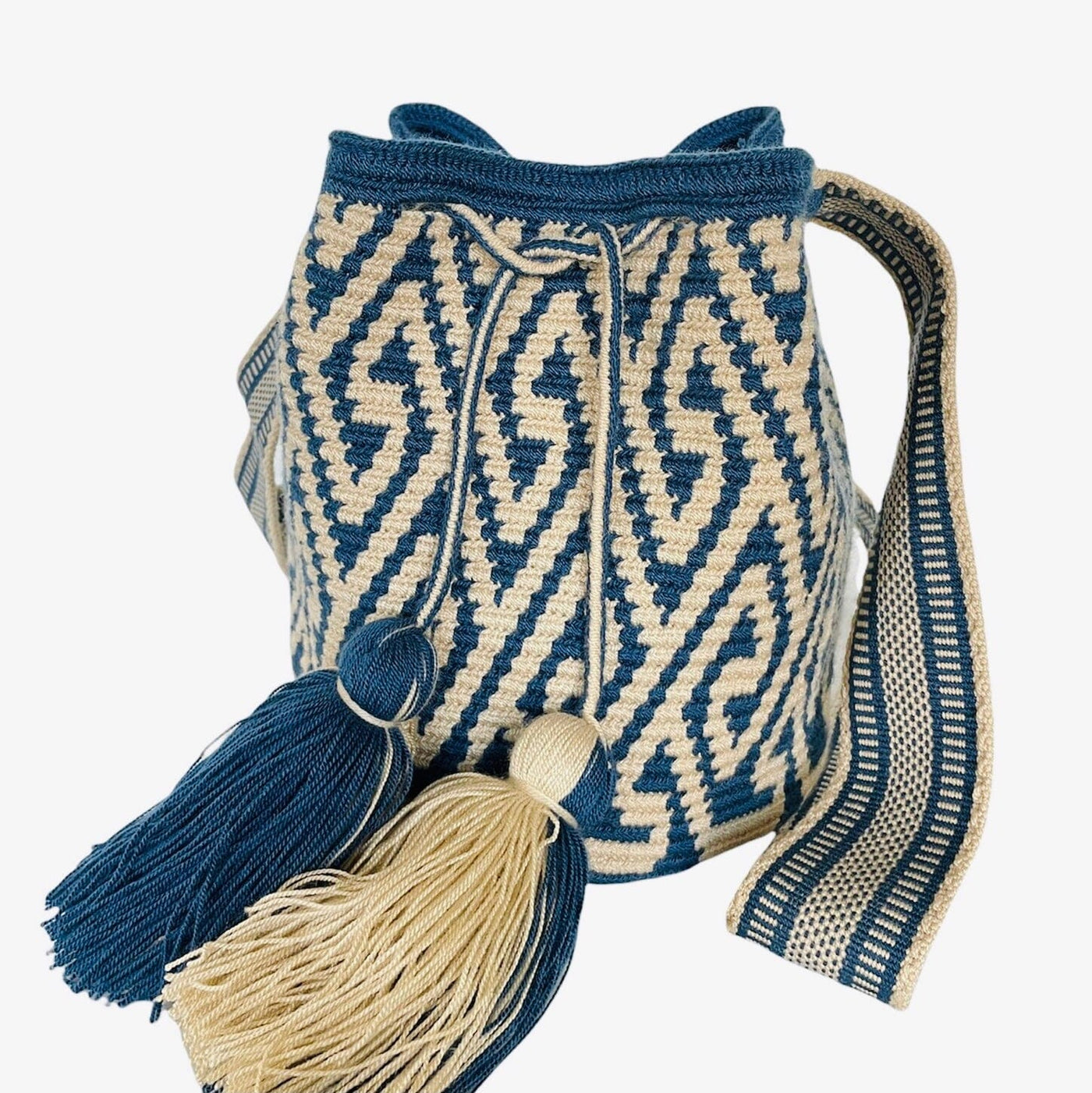 Navy Blue MEDIUM Crochet Bags | Blue Boho Bags | Crossbody Bohemian Bags