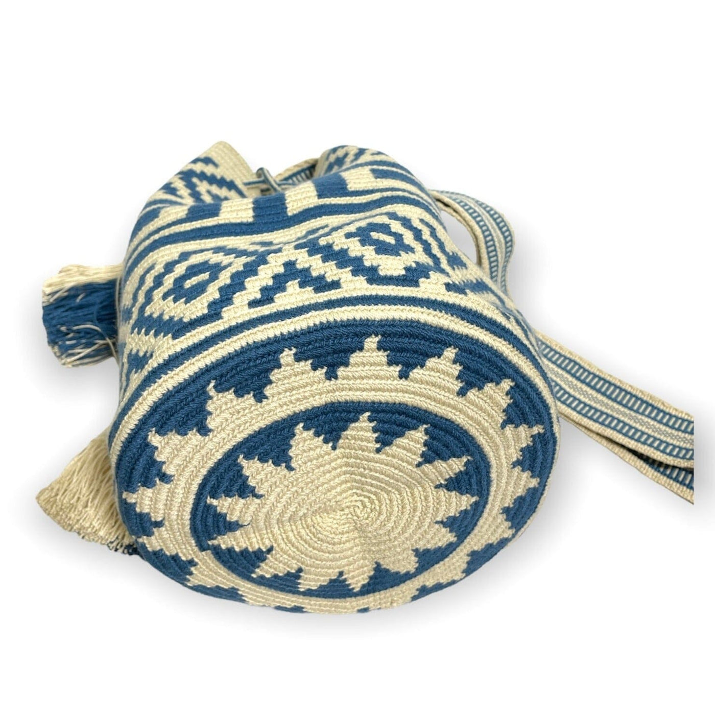 Neutral Blue Crochet Bags | Crossbody bohemian handbags