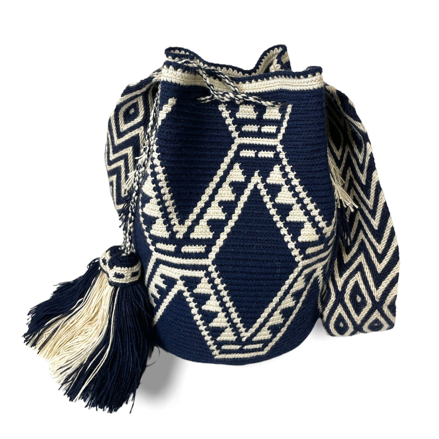 Dark Blue Crochet Bags | Crossbody bohemian handbags