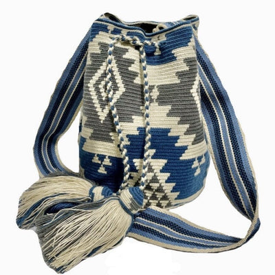 Azula Crochet Bags | Blue Crochet Bag | Crossbody Casual Bag for Fall