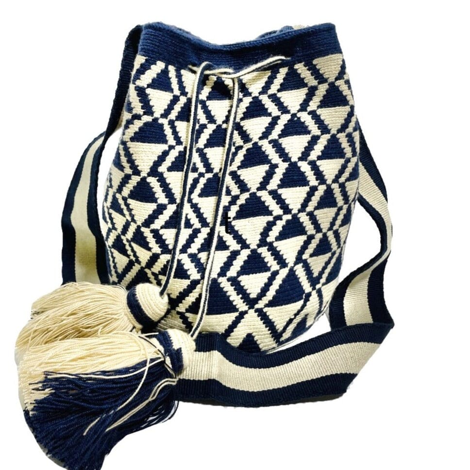 Dark Blue Azula Crochet Bags | Blue Crochet Bag | Crossbody Casual Bag for Fall