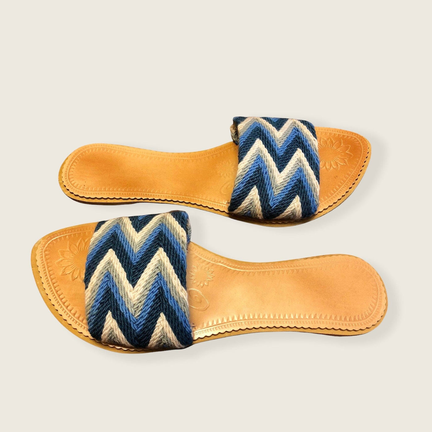 Azula Summer Sandals - Blue Slides Summer Sandals US 8/8.5 