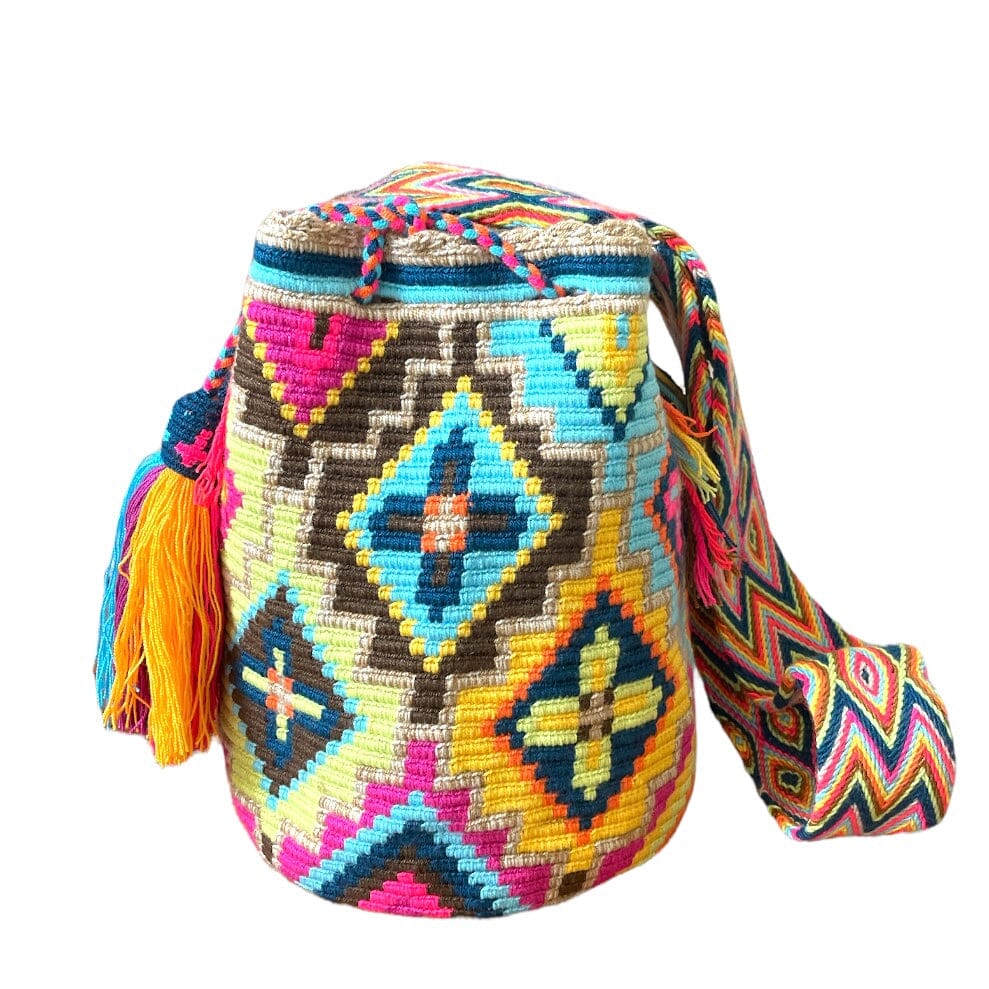 Beach Boho Bag | Crossbody Summer Bag | Blue crochet patterns | Colorful 4U