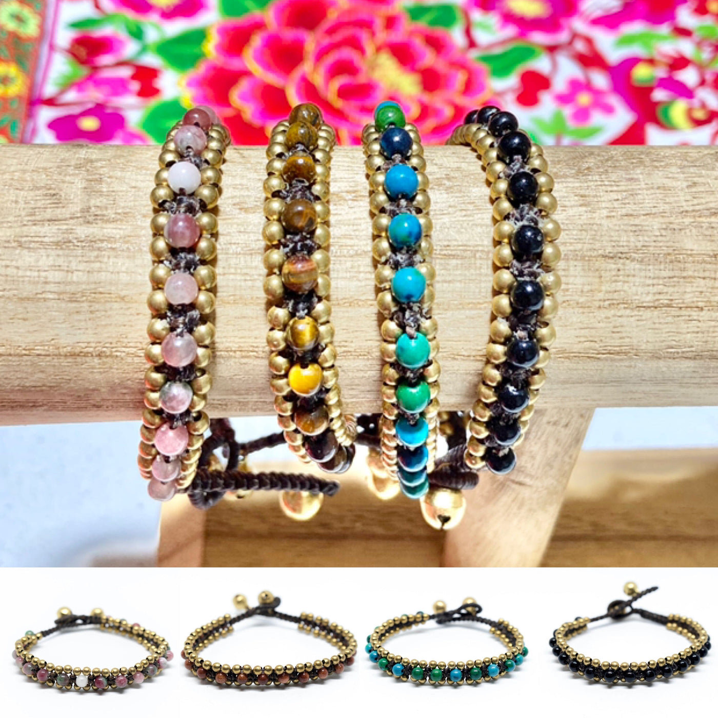 Gold Beaded Bracelets | Bohemian Bracelets | Boho Bracelet | Cute Gift | Colorful 4U