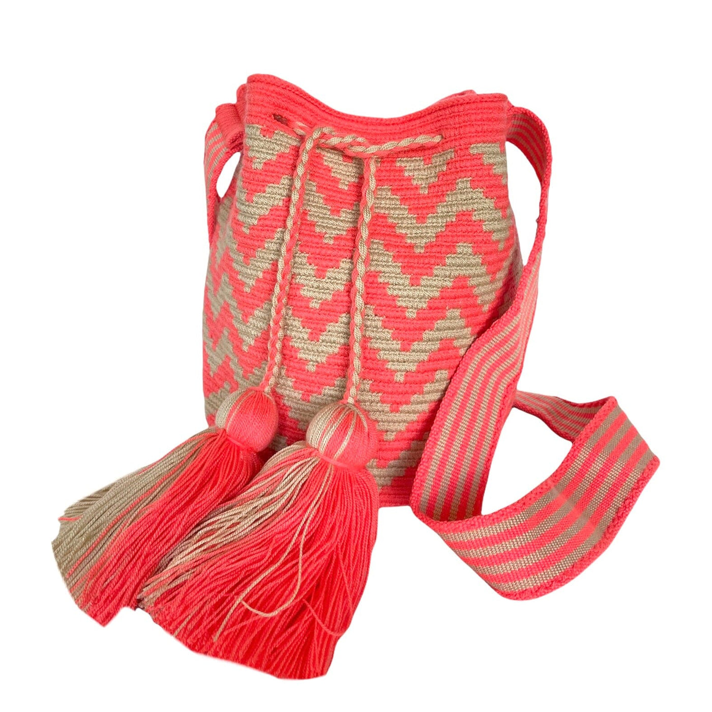 Summer Chevron Crossbody Handbags | Medium Crochet Bohemian Bag | Boho Purses | Colorful 4U