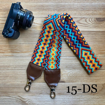 Colorful Bag Strap-Camera Strap-Strap Replacement-Woven-leather-vegan