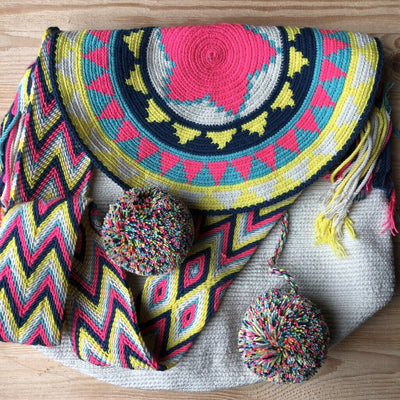 White-summer Crochet Bucket Bag with Cover | Crossbody Bohemian Bag | Casual Bag