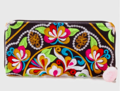 Colorful Embroidered Wallets /Clutches - Boho / Bohemian Style Wallets Embroidered Bag 