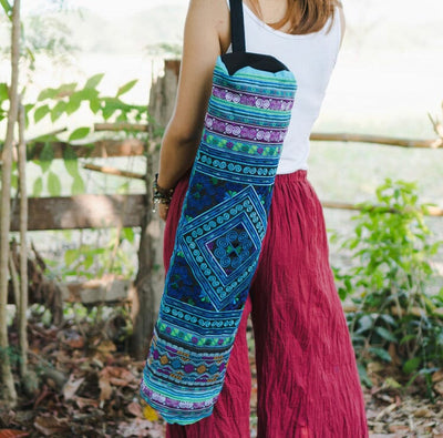 Colorful Embroidered Yoga-Mat Carrier - Boho Style Yoga Mat Bag YOGA MAT BAG 