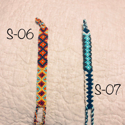 Small yellow and blue Friendship Bracelets | Colorful wrist bands | Macrame Bracelet | Wayuu