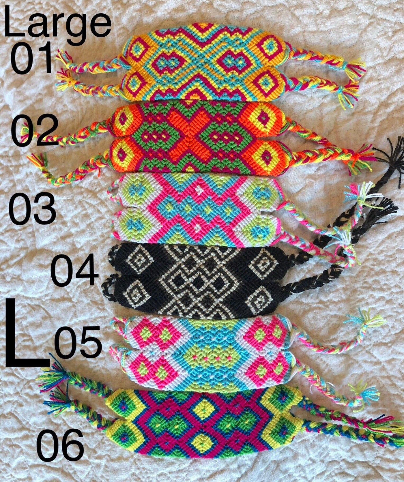 Wide Friendship Bracelets | Colorful wrist bands | Macrame Bracelet | Wayuu