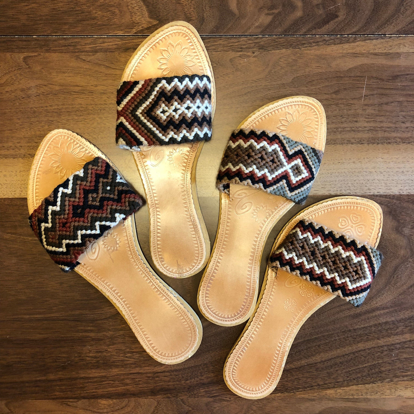 Colorful Handwoven Sandals - Boho Sandals - SWF008 Sandalias Wayuu Flat 
