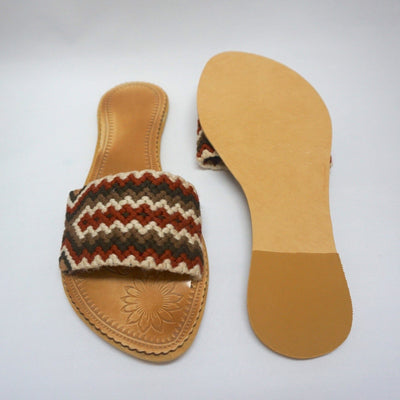 Colorful Handwoven Sandals - Boho Sandals - SWF008 Sandalias Wayuu Flat 