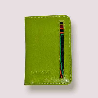 Green Spring Womens Leather Passport Wallet | Passport Holder Wallet | Colorful 4U