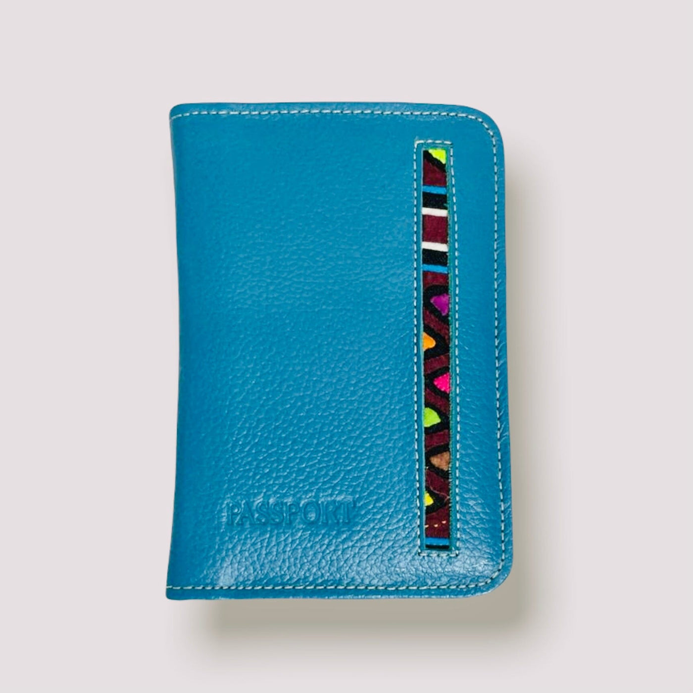 Blue Womens Leather Passport Wallet | Passport Holder Wallet | Colorful 4U