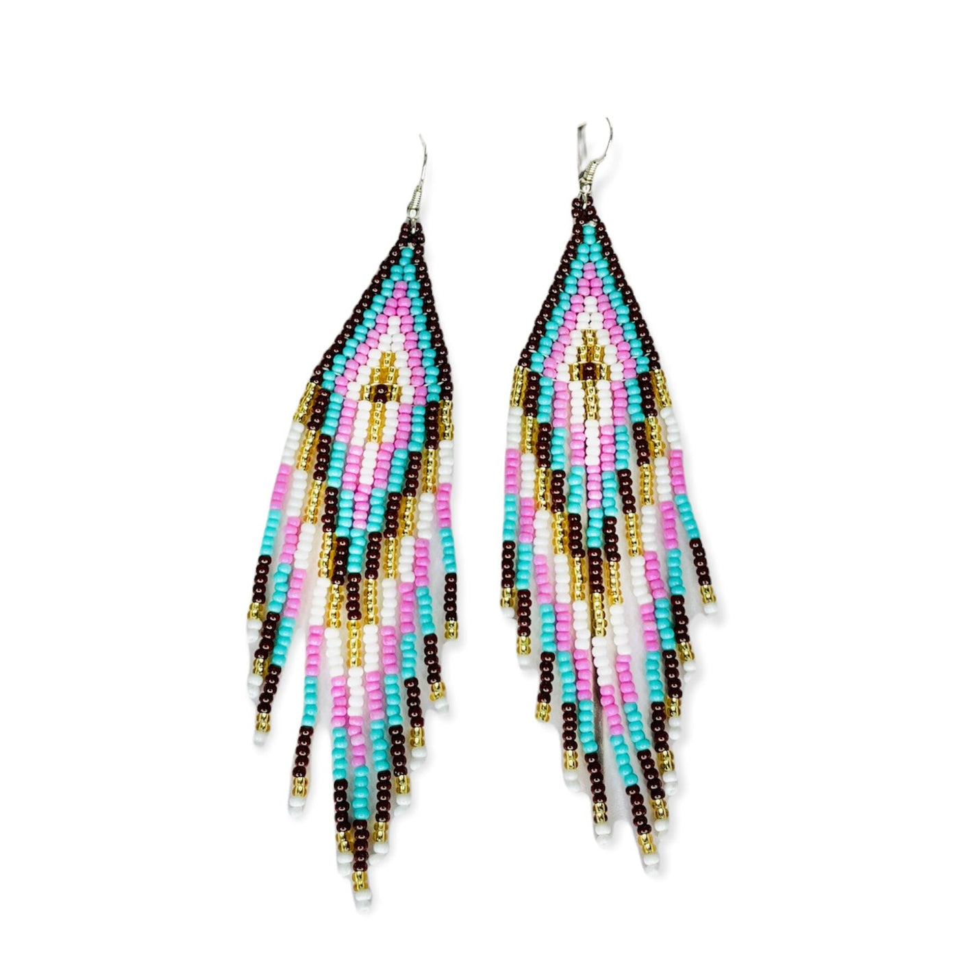 Bohemian Bead Fringe Earrings for summer | Statement Boho Earrings | Colorful 4U