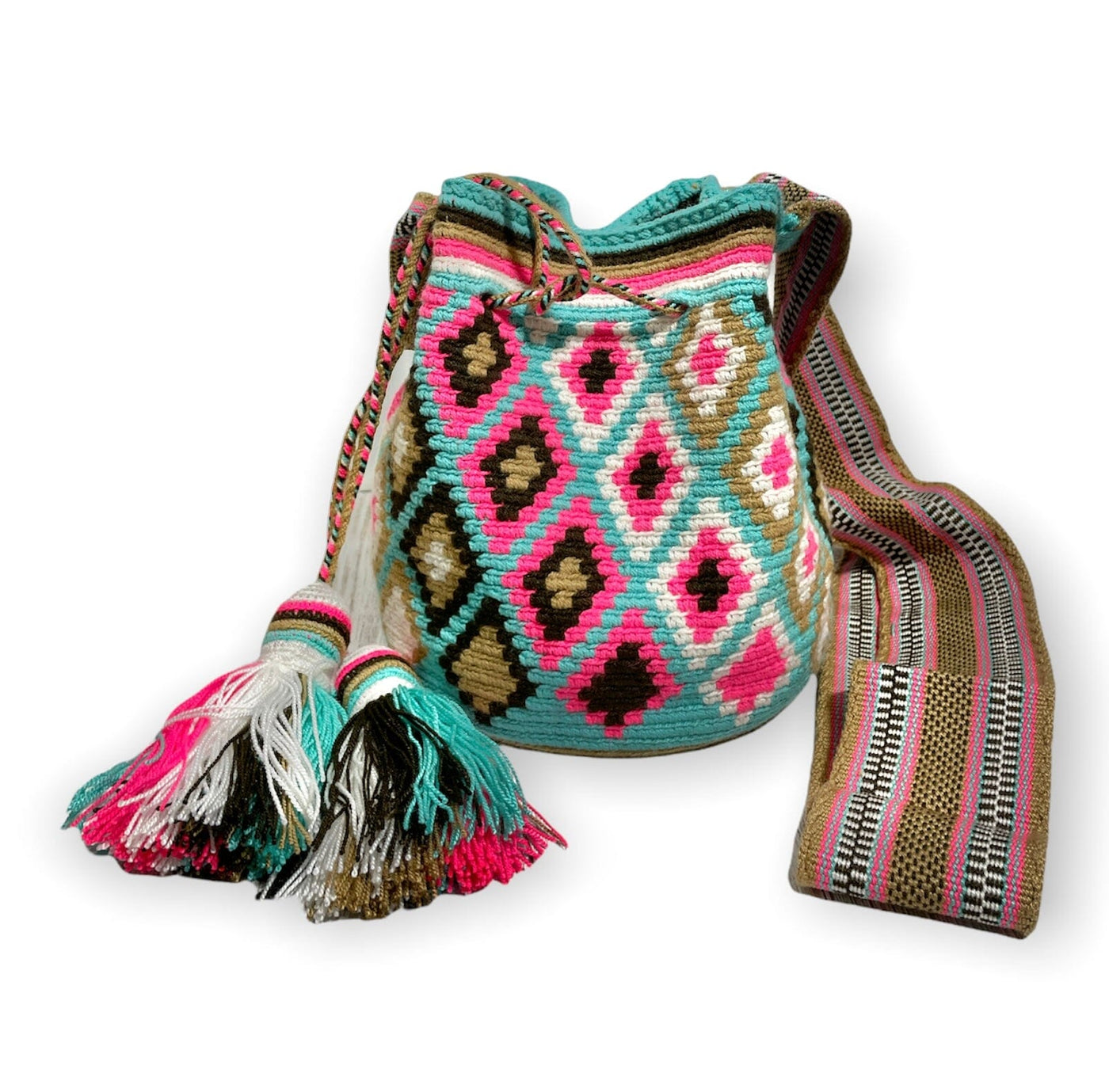 Turquoise Medium Crossbody Bag | Cute Teen Purse | Colorful Bohemian Handbag | Colorful 4U