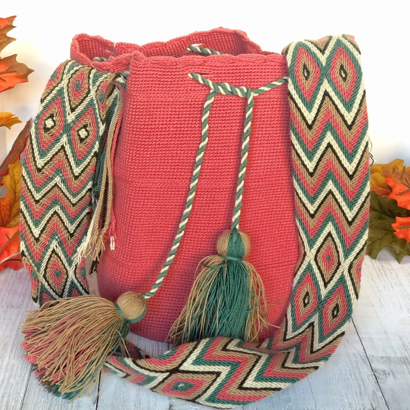 Rose Crochet Bag | Crossbody Boho Bags | Wayuu Bags