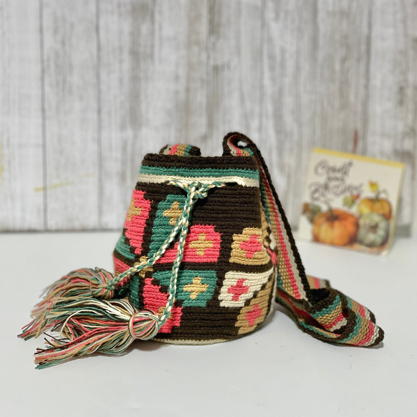 Desert Dreams Mini Crochet Bags - Style MWPD65 Mini Crochet Bag - Crossbody Boho Bag - Authentic Wayuu Mini Mochila 