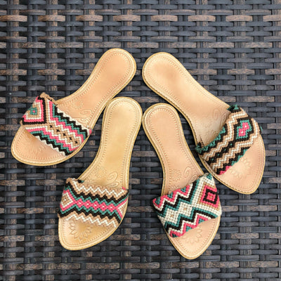 Shop Cute Summer Sandals for women | Earth Tones Woven Sandals | Colorful4U