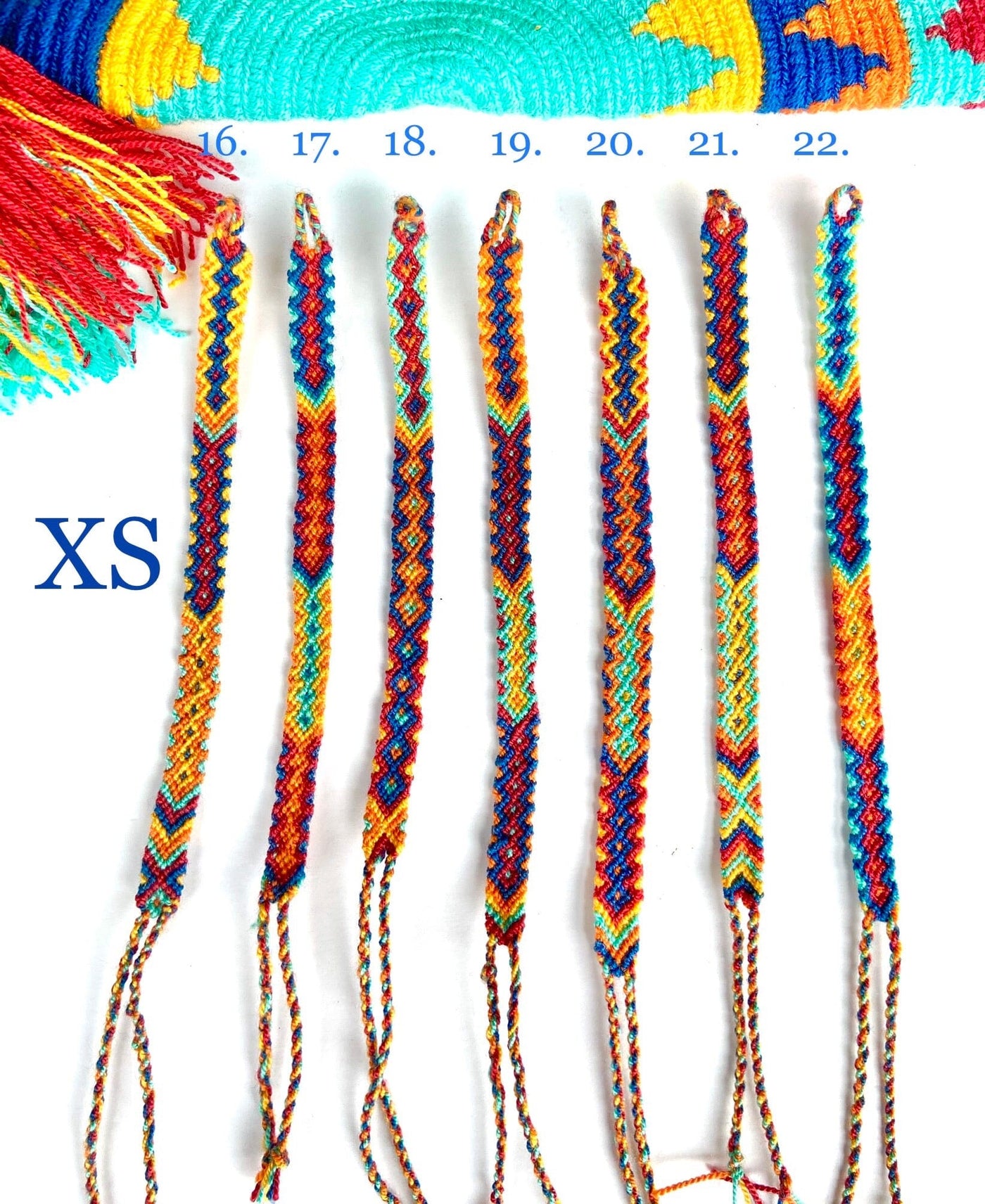 Desert Sunset Friendship Bracelets Handwoven Bracelets XS17 