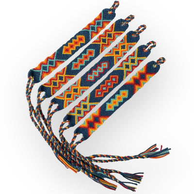 Navy Blue Cute Summer Friendship Bracelets | Woven wrist bands | Macrame Bracelet |  Colorful 4U