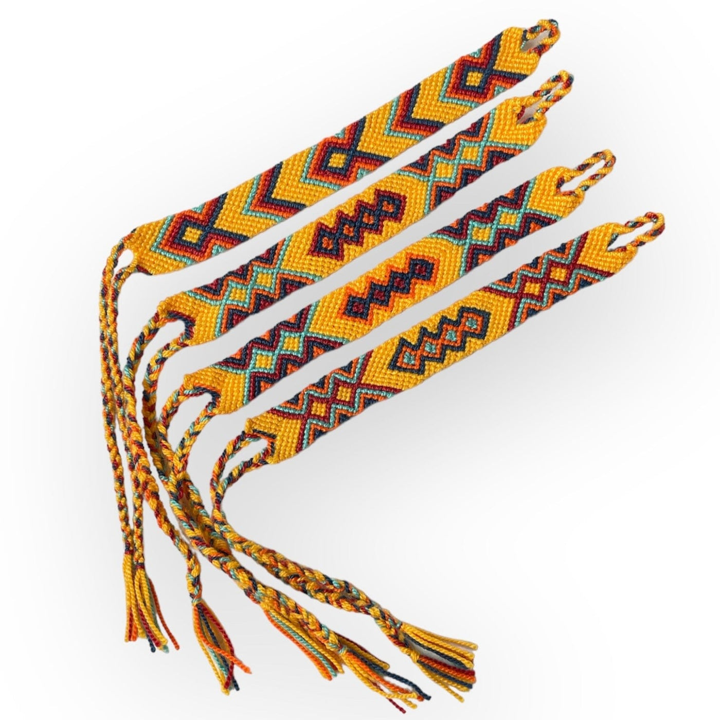 Yellow Desert Sunset | Summer Friendship Bracelets | Woven wrist bands | Macrame Bracelet |  Colorful 4U