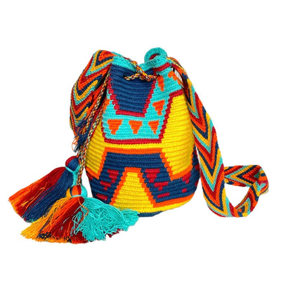Yellow Navajo Crossbody Bag for Fall | Medium Boho Handbag | Teen Purse for Fall